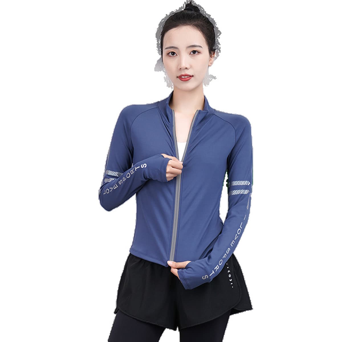 Новый стиль открытый бег спорт профессиональный фитнес йога быстрый сухой длинный рукав куртка тренировочный костюм для...