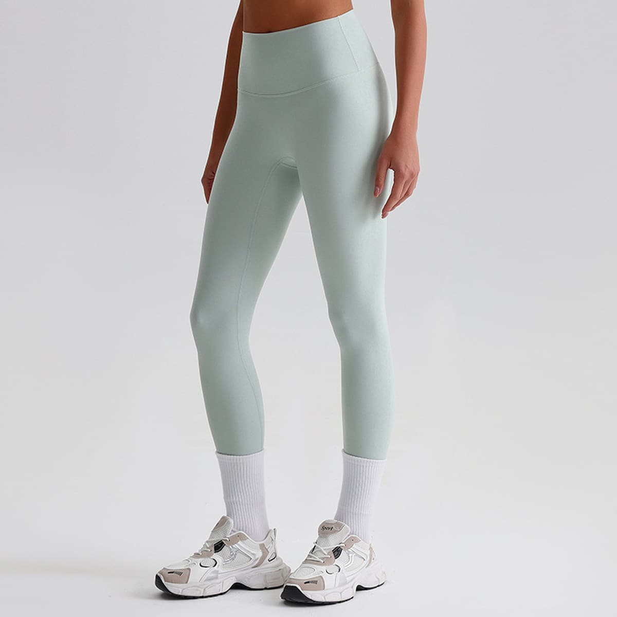 Трансграничные европейские и американские голые штаны для йоги женские без смущения