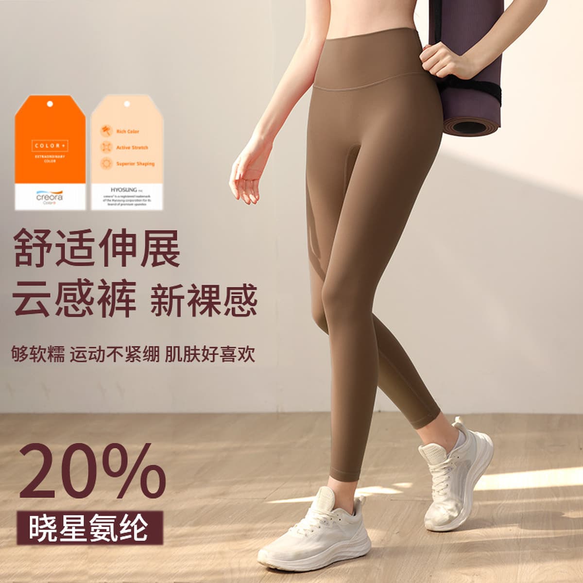 Одежда для йоги без смущения линии спортивные фитнес-брюки женские летние обтягающие персики, бедра, высокая талия, голые...