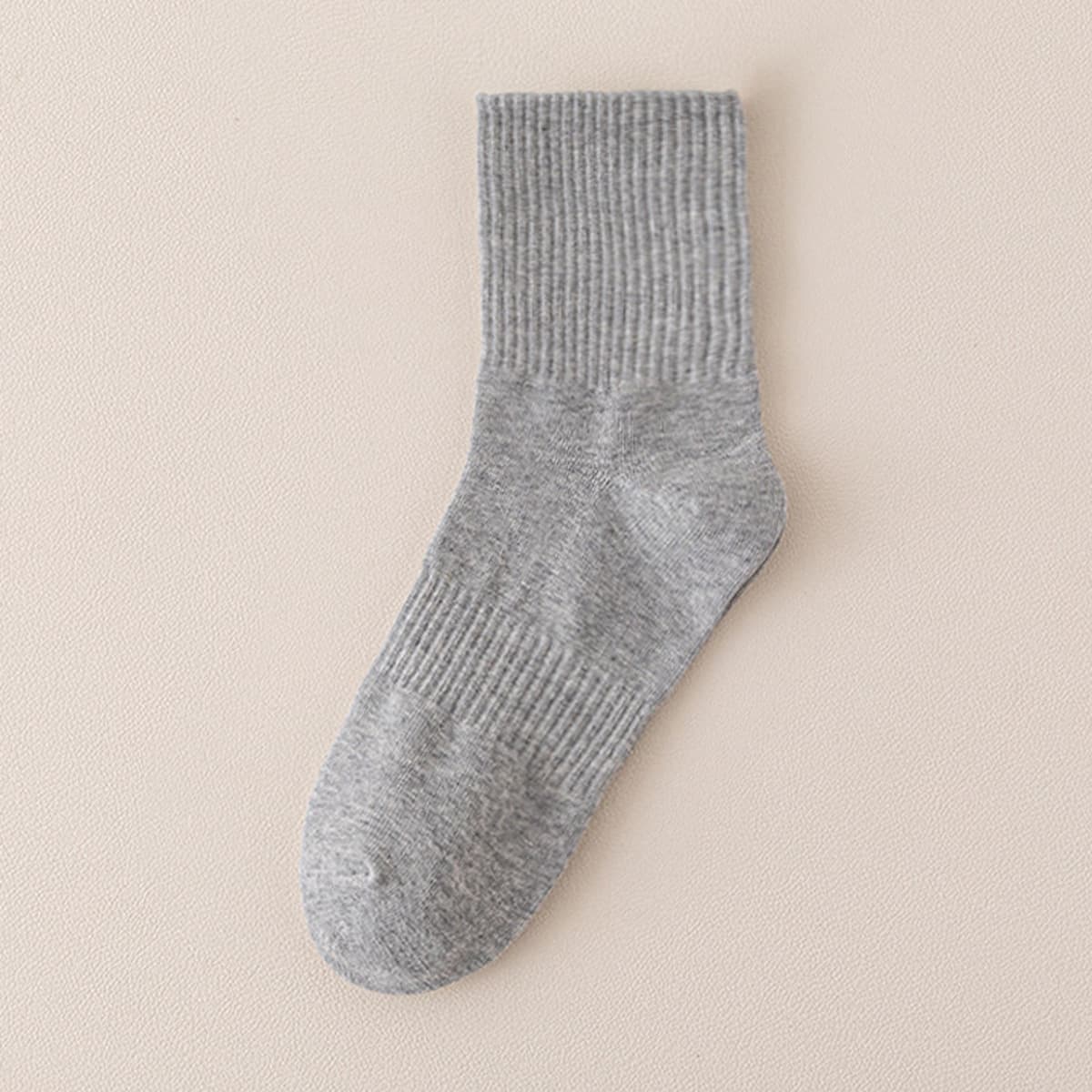 Мужские носки до середины икры, мужские носки с высокой талией, осенние черно-белые спортивные носки из чесаного хлопка,...