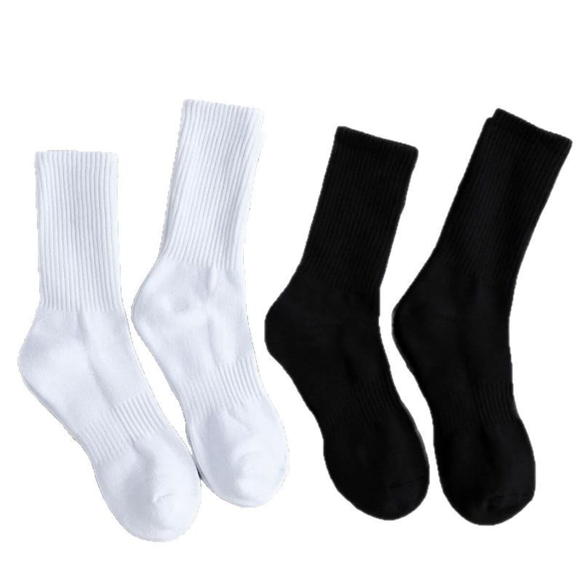 Белые носки для мужчин, осенние и зимние носки средней длины для женщин, спортивные носки из чистого хлопка, впитывающие...