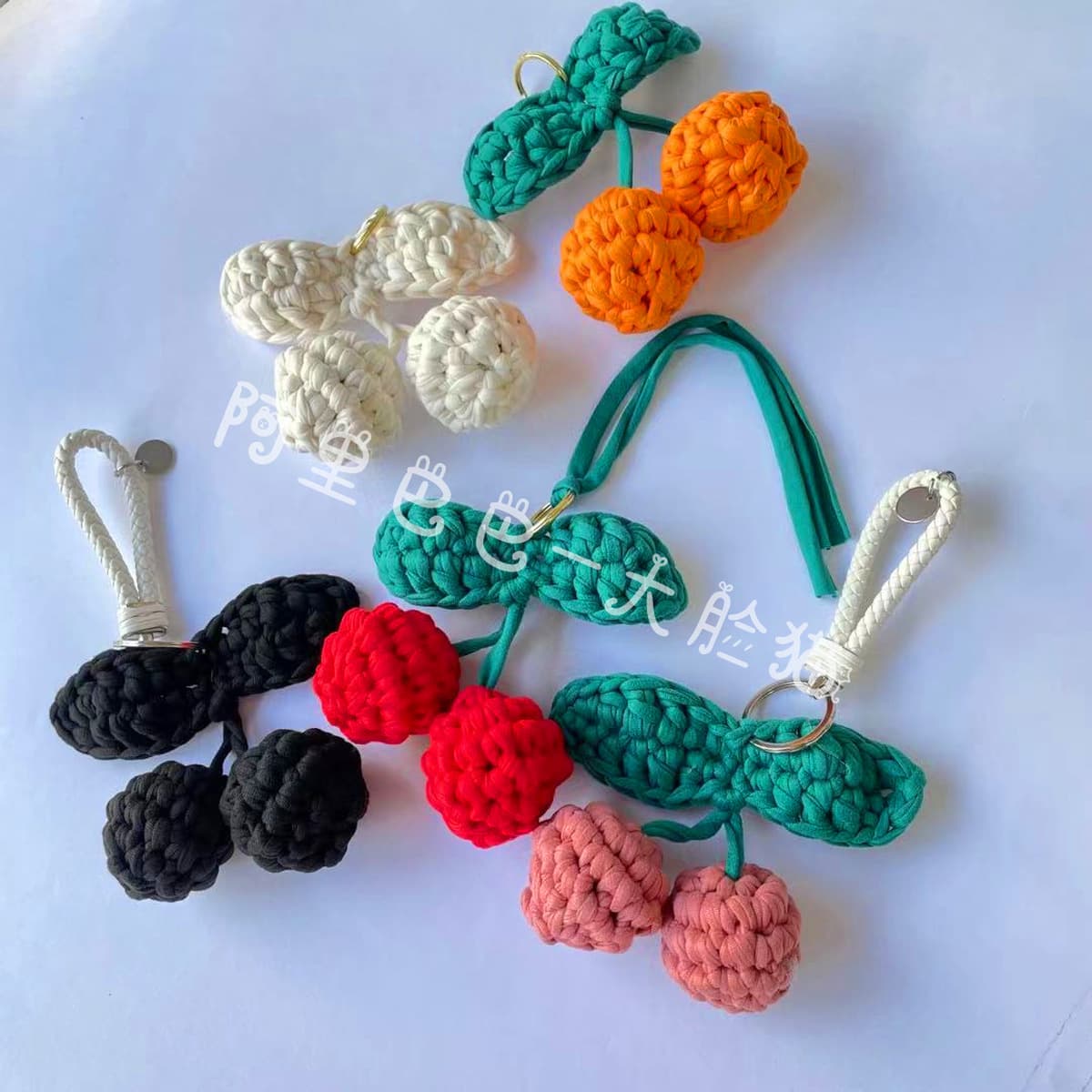 Готовая ручная работа Cherry Автомобильная подвеска брелок сумка для коляски украшения подарок на день рождения девочки ins...