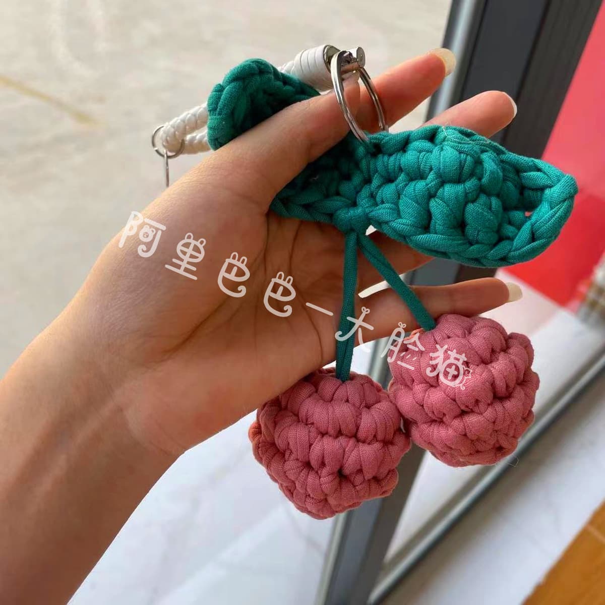 Готовая ручная работа Cherry Автомобильная подвеска брелок сумка для коляски украшения подарок на день рождения девочки ins...