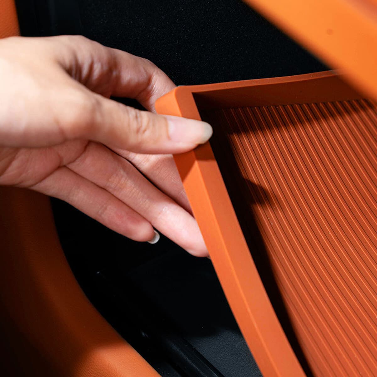 Применимые вопросы M9 Центральный контроль нижний блок шифрования коробка для хранения силиконовые коврики для хранения...