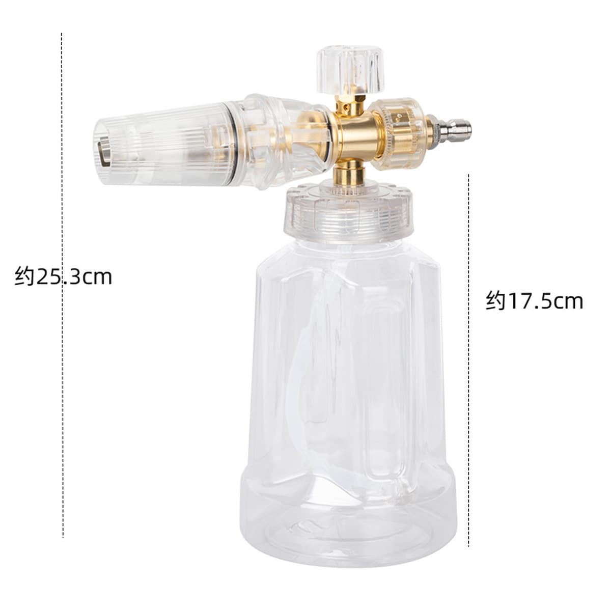 Pa высокого давления pa прозрачный пенный горшок автомойка водяной пистолет Регулируемая мойка Автомойка Аксессуары для пены...