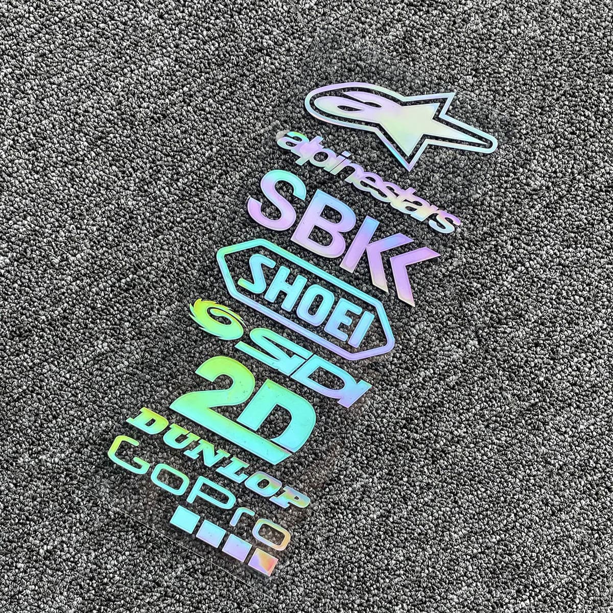 Персонализированные наклейки с логотипом спонсора для мотоциклов, электросамокатов, электромобилей, для тюнинга и гоночных...