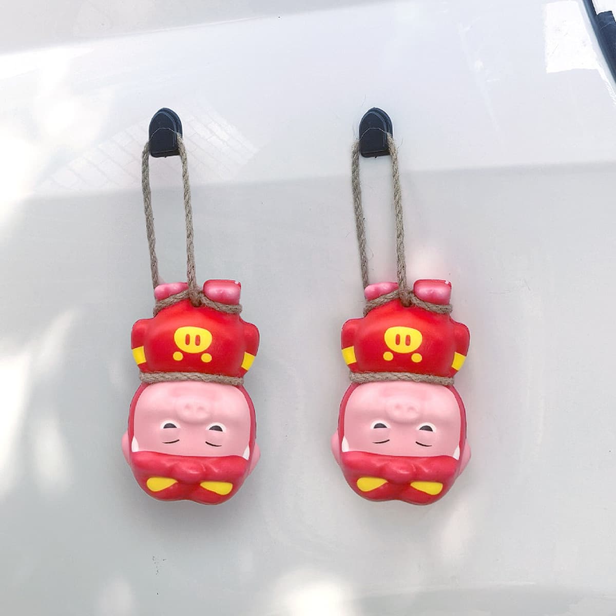 Подвеска на хвост автомобиля Pigman, внешняя кукла, багажник автомобиля, мотоцикл, электромобиль, милые украшения