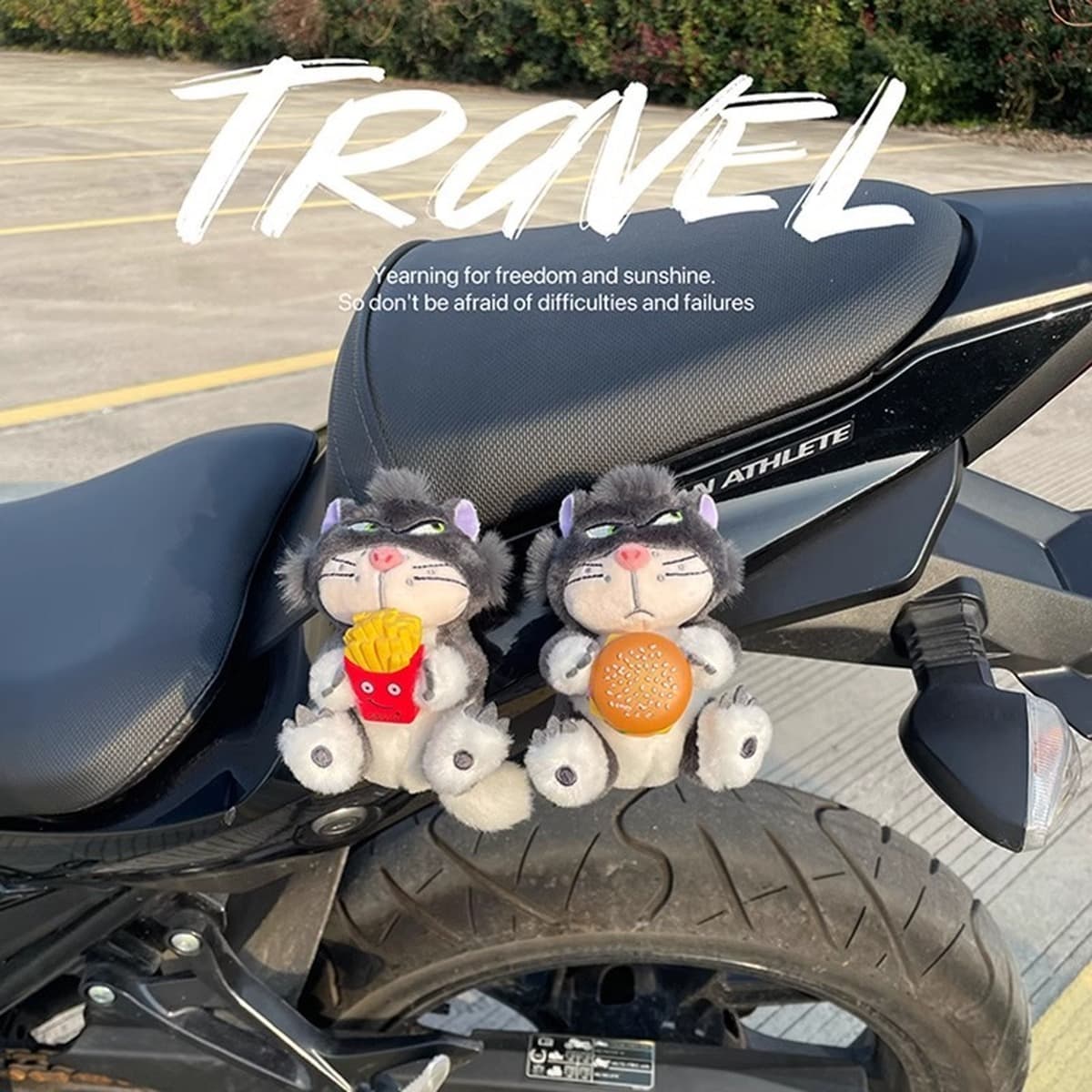 Декоративная подвеска-кукла "Люцифер" для мотоцикла, аккумуляторная игрушка, маленькие украшения для автомобиля, аксессуары...