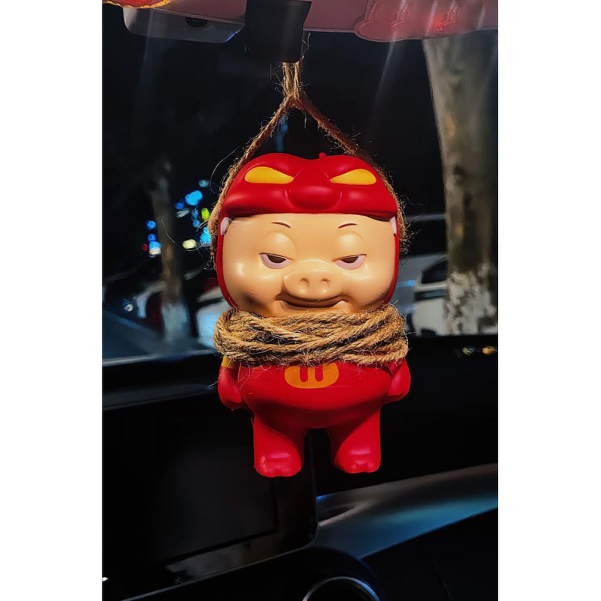 Свинья подвеска снаружи автомобиля кукла багажник автомобиля мотоцикл электрический автомобиль милые украшения