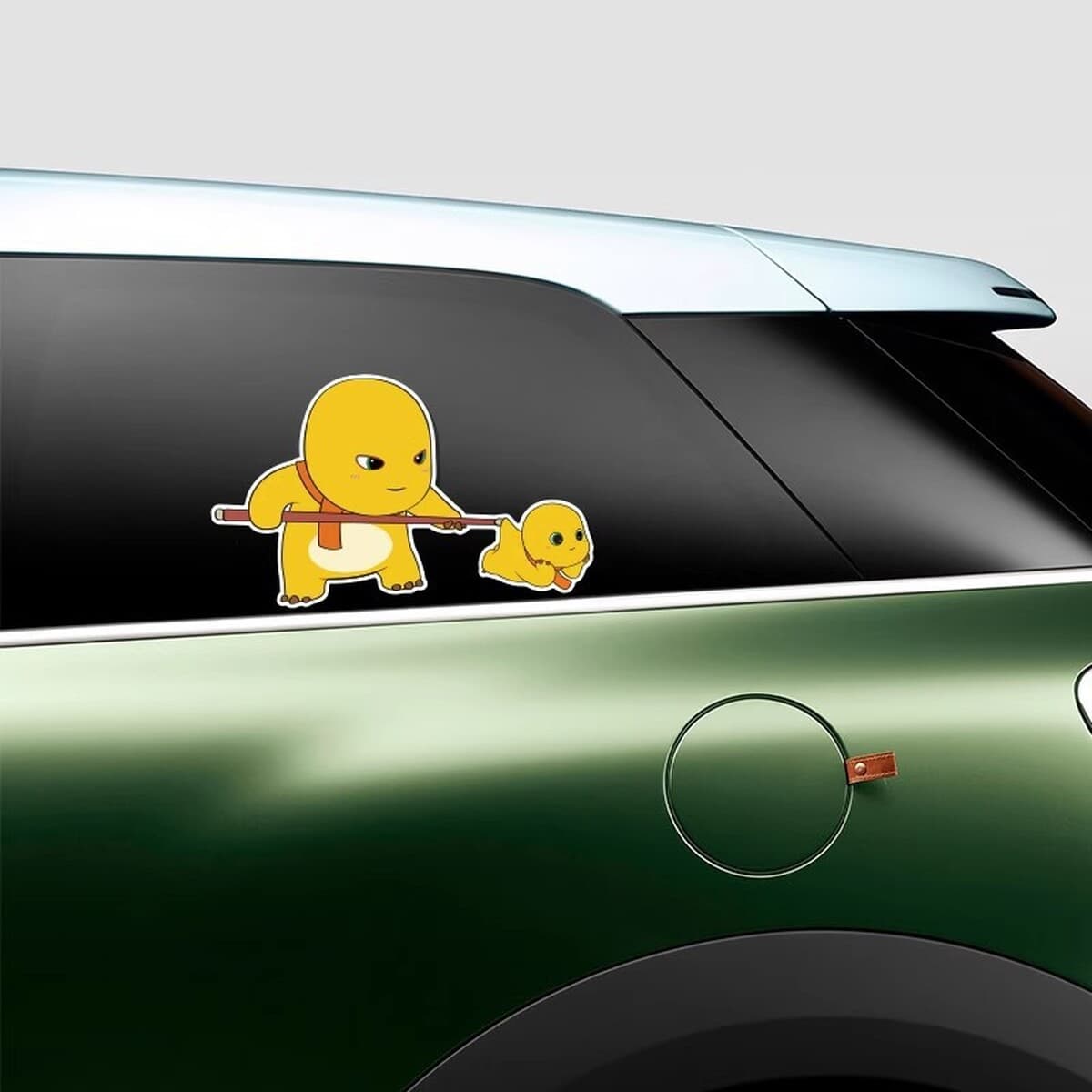 Маленький молочный дракон, толстый дракон, автомобильная наклейка, аниме, мультяшный электромобиль, мотоциклетный шлем,...