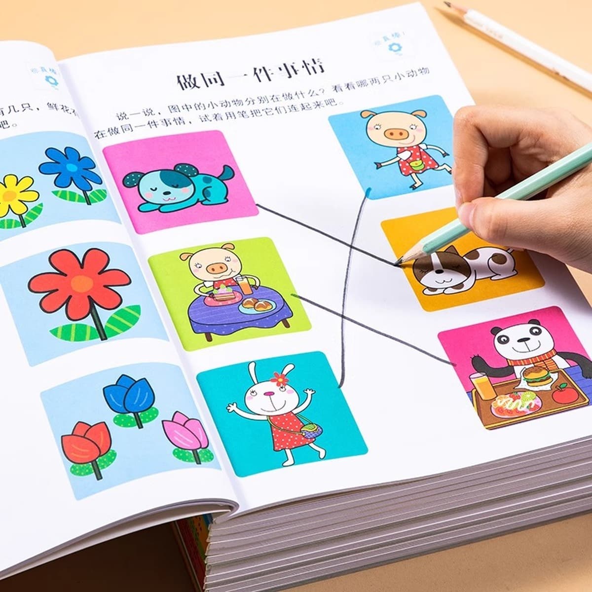 Учебная книга по логике мышления 2-3-4-6 лет 5 головоломок дошкольное обучение