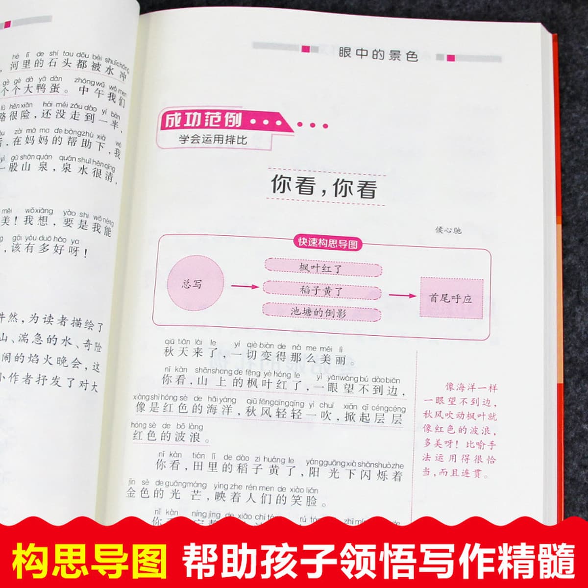 Один дневник учеников начальной школы, все 4 тома цветных рисунков, фонетическая версия, композиция для первого, второго и...