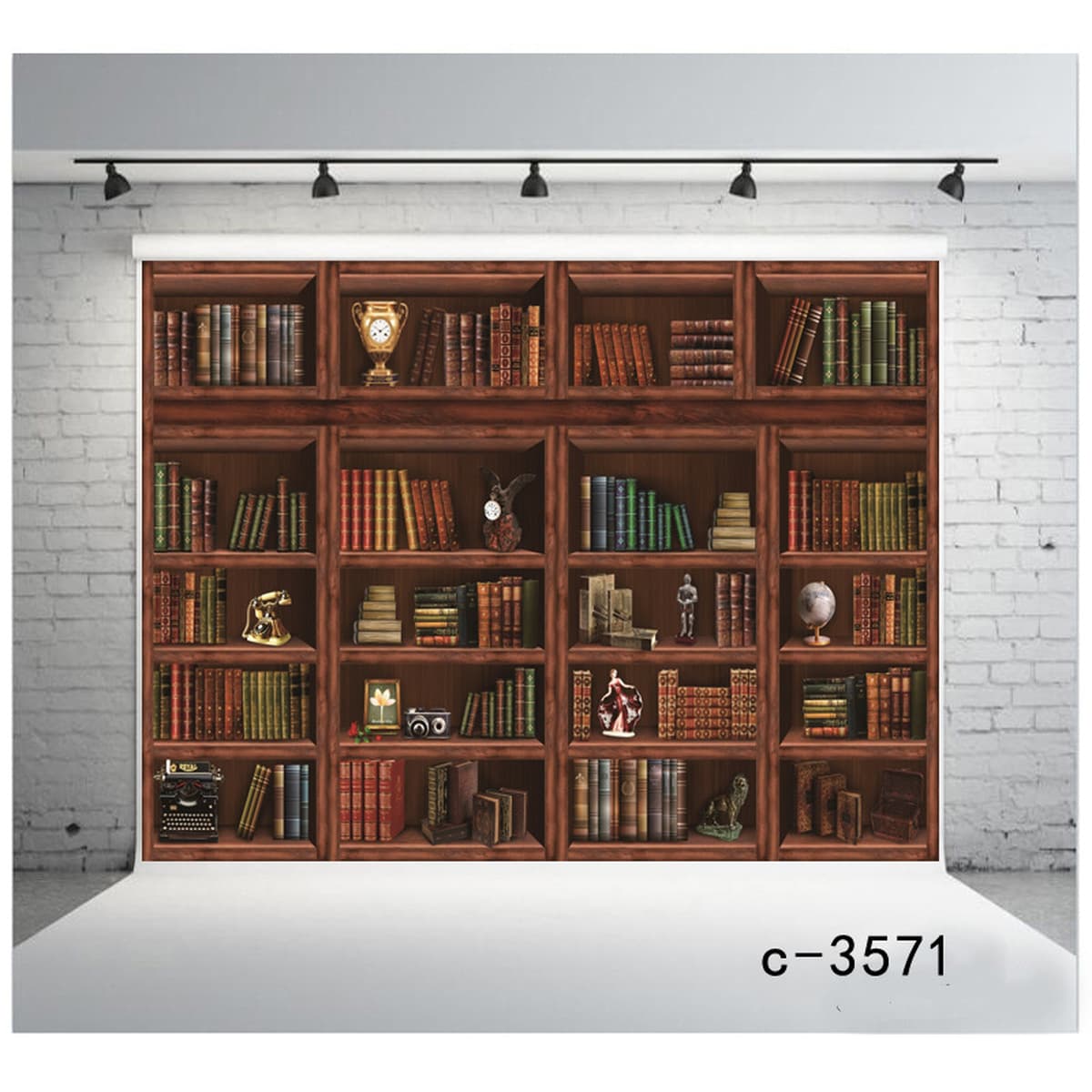 Фон для дня рождения Amazon, тканевый баннер для вечеринки, 3D кабинет, книжная полка, фон для библиотеки, занавеска,...