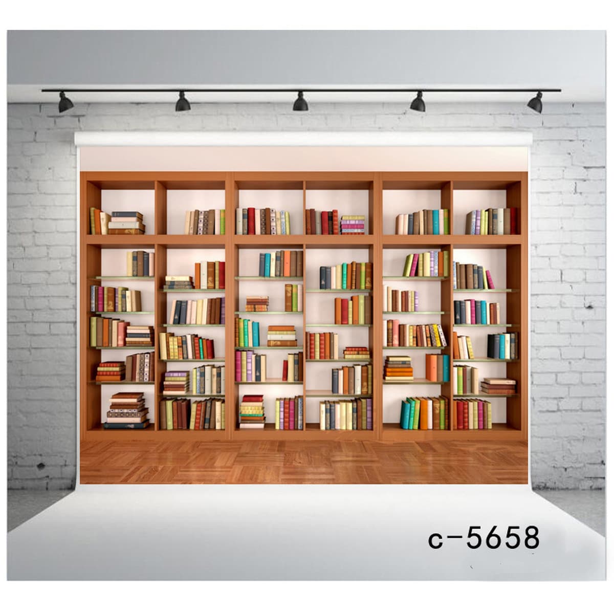 Фон для дня рождения Amazon, тканевый баннер для вечеринки, 3D кабинет, книжная полка, фон для библиотеки, занавеска,...