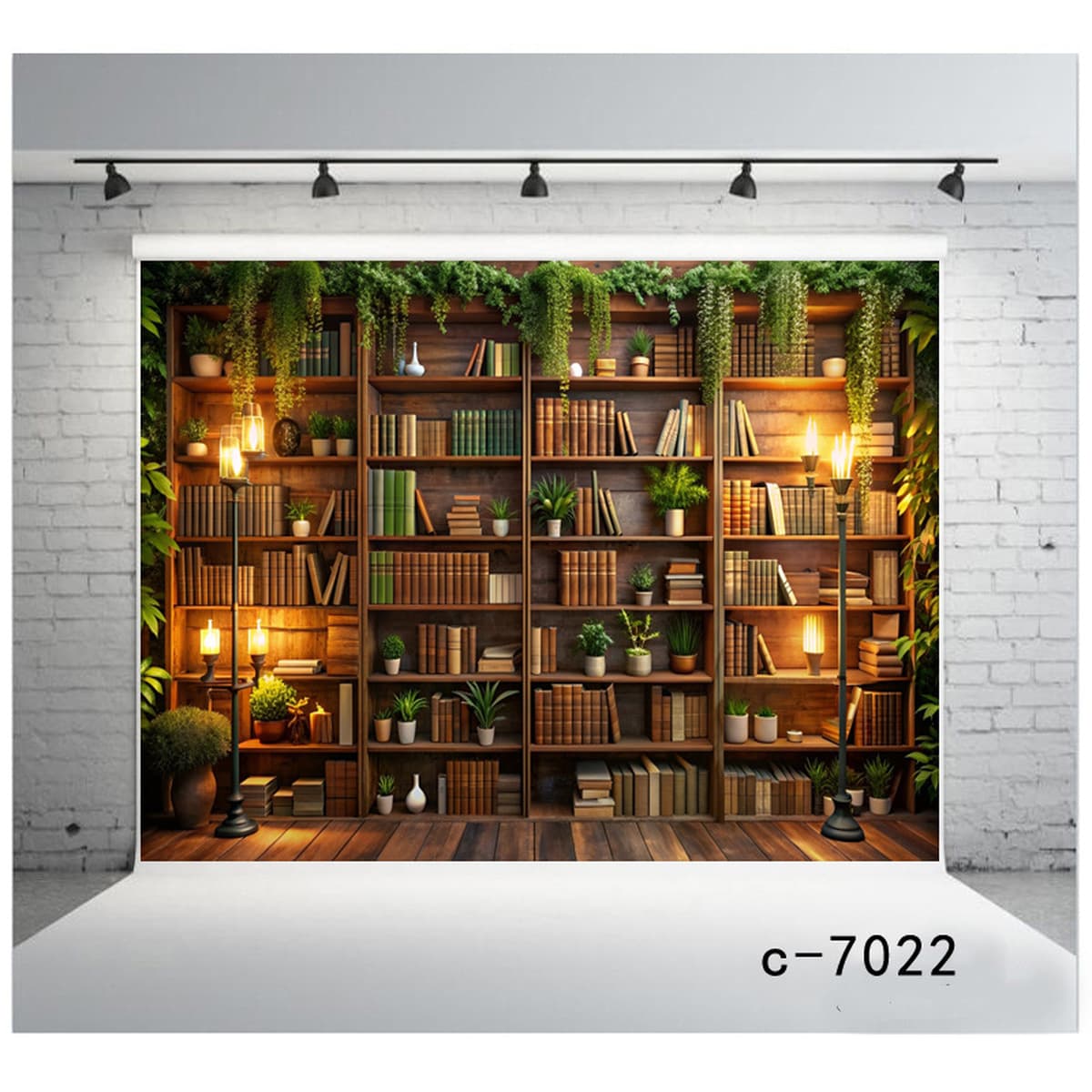 Фон для дня рождения Amazon, тканевый баннер для вечеринки, 3D кабинет, книжная полка, фон для библиотеки, занавеска,...