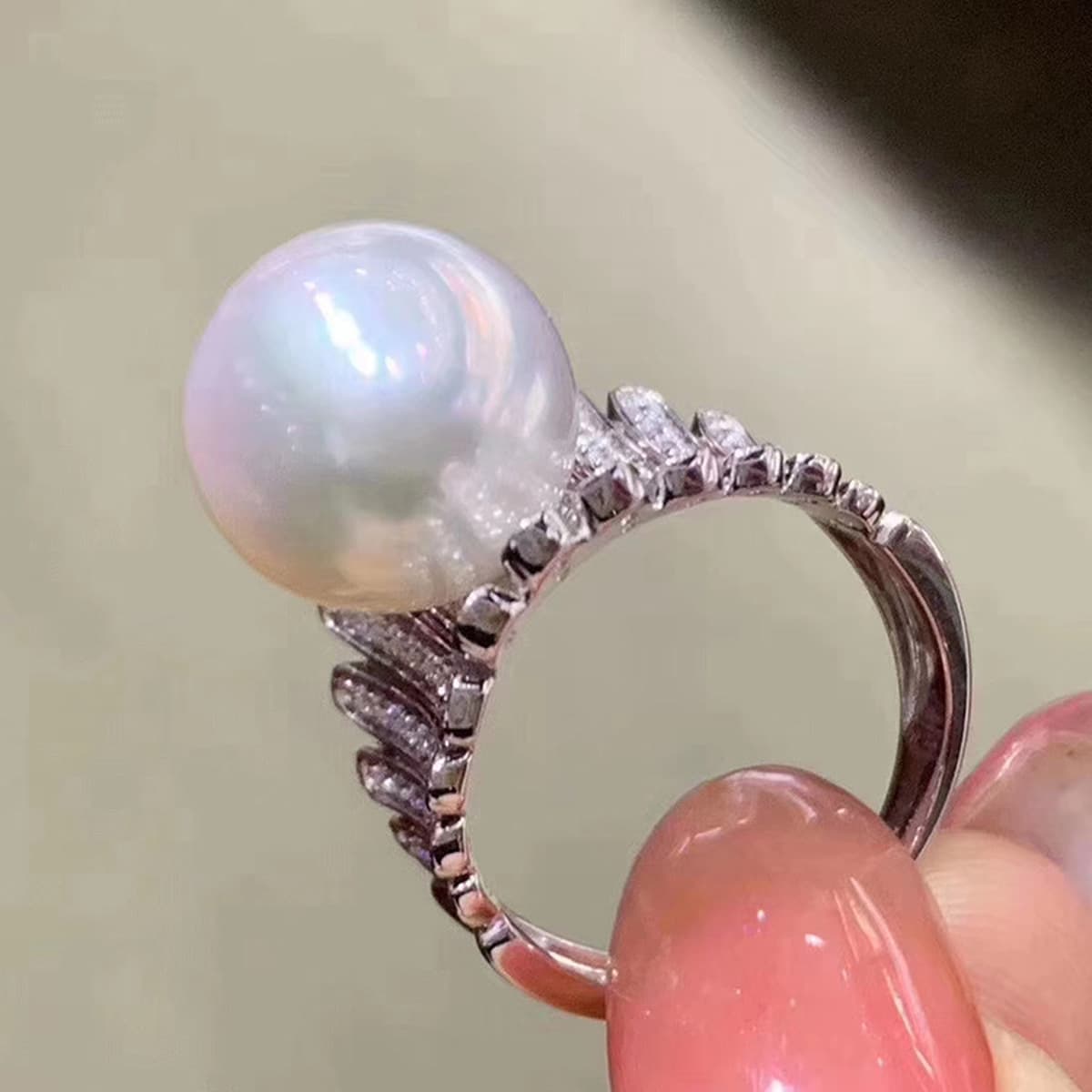 DIY ювелирные аксессуары S925 стерлингового серебра жемчужное кольцо пустой держатель великолепный ретро кольцо держатель...