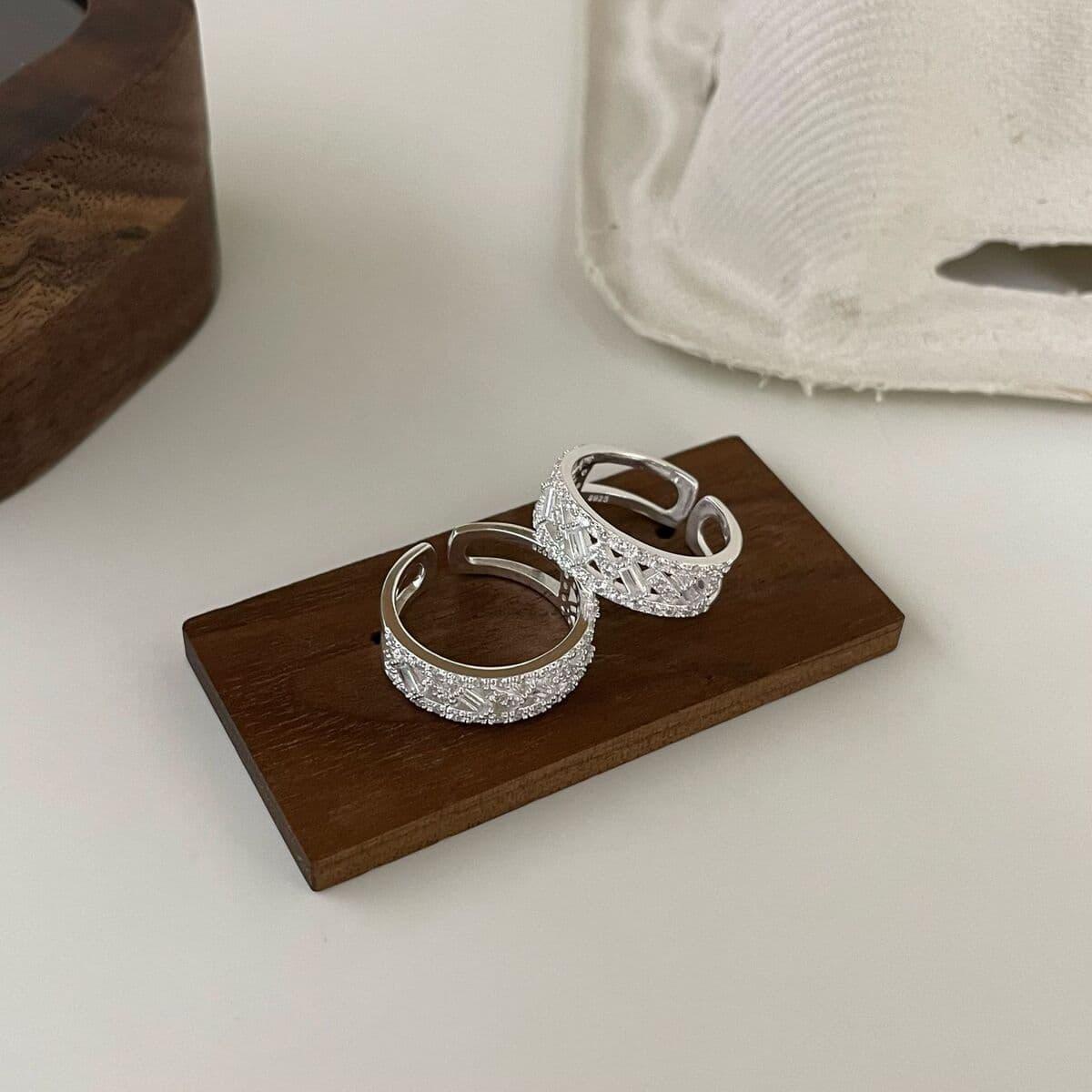 Suchuang S925 серебро с бриллиантами циркон инкрустированное кольцо