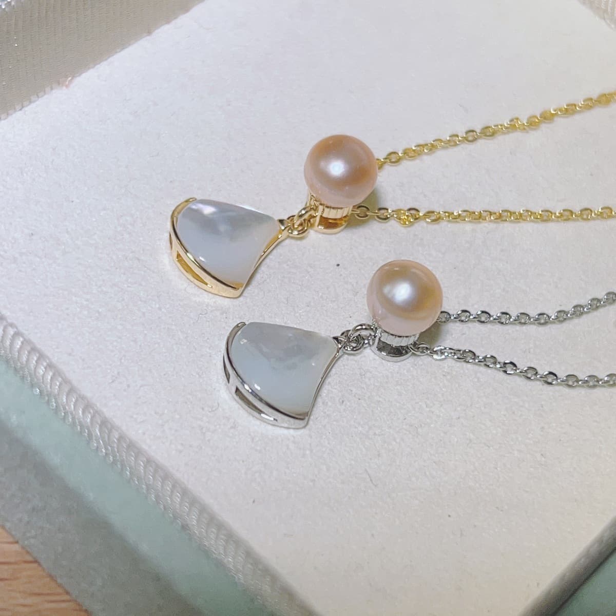 Французский натуральный жемчуг веерообразный натуральный моллюсков серьги нишевые дизайн высокого уровня чувство серьги...