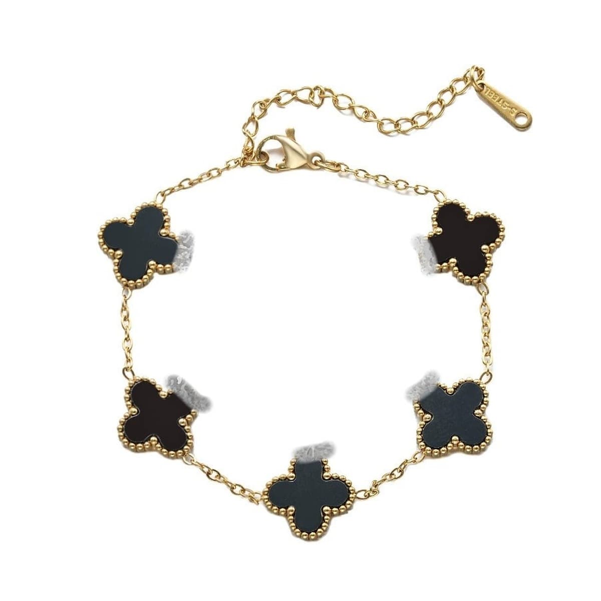 Трансграничный браслет с четырьмя листами клевера, легкая роскошь и высококачественные, популярные женские оптовые ювелирные...