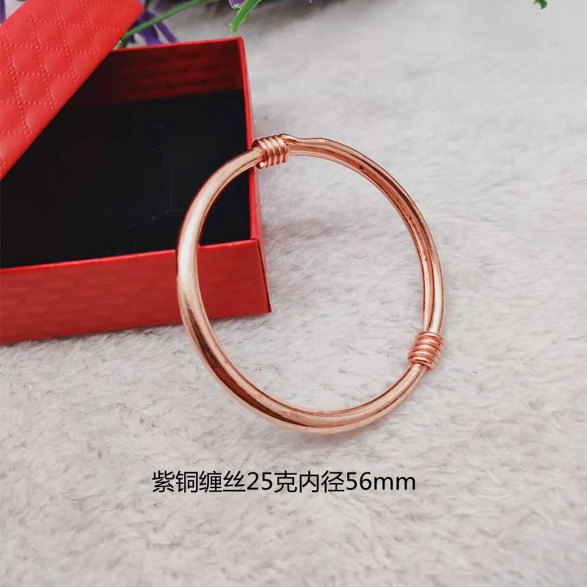 Чистая медь без покрытием цвет браслет завернутый Шелк гладкой меди красная медь латунь браслет этнический стиль двухтактный...