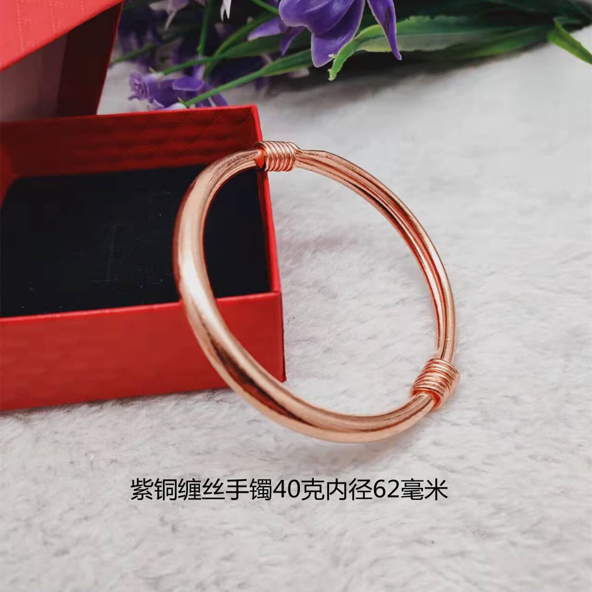 Чистая медь без покрытием цвет браслет завернутый Шелк гладкой меди красная медь латунь браслет этнический стиль двухтактный...
