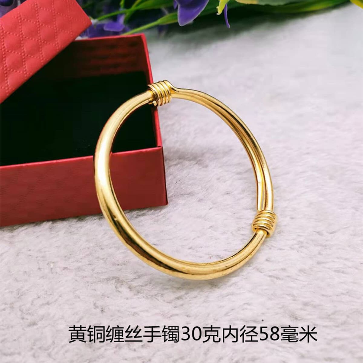 Чистая медь без покрытием цвет браслет завернутый Шелк гладкой меди красная медь латунь браслет этнический стиль двухтактный...