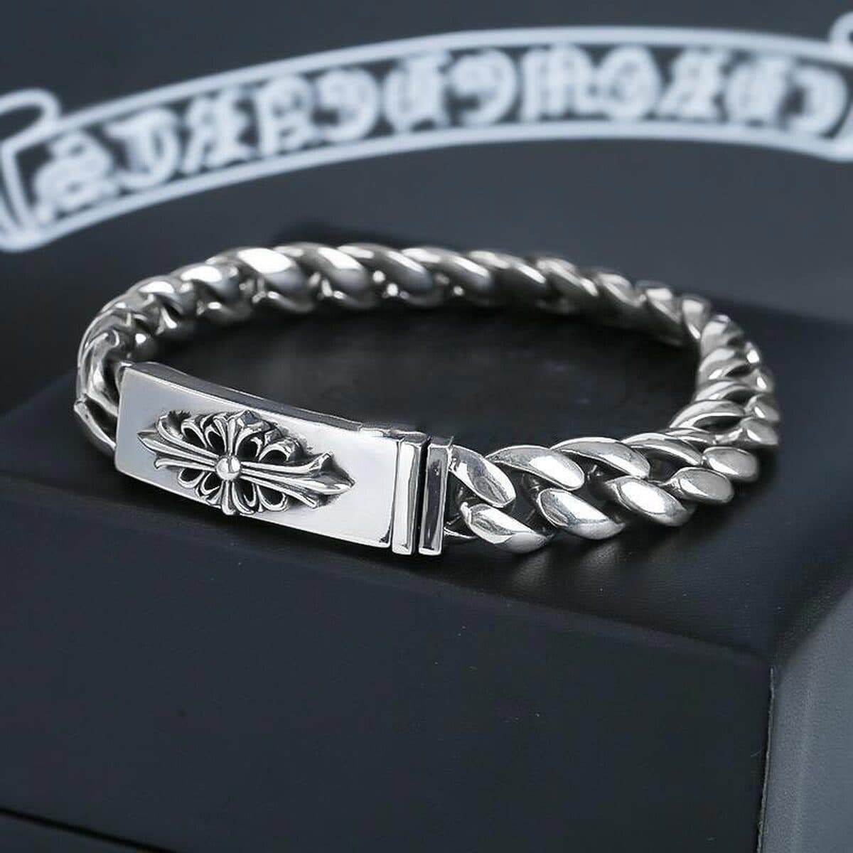 Модный браслет CH с сердцем в виде вороны, с крупной надписью, крестом, кубиками, цветком-шпилем, парный стиль, оптовая...