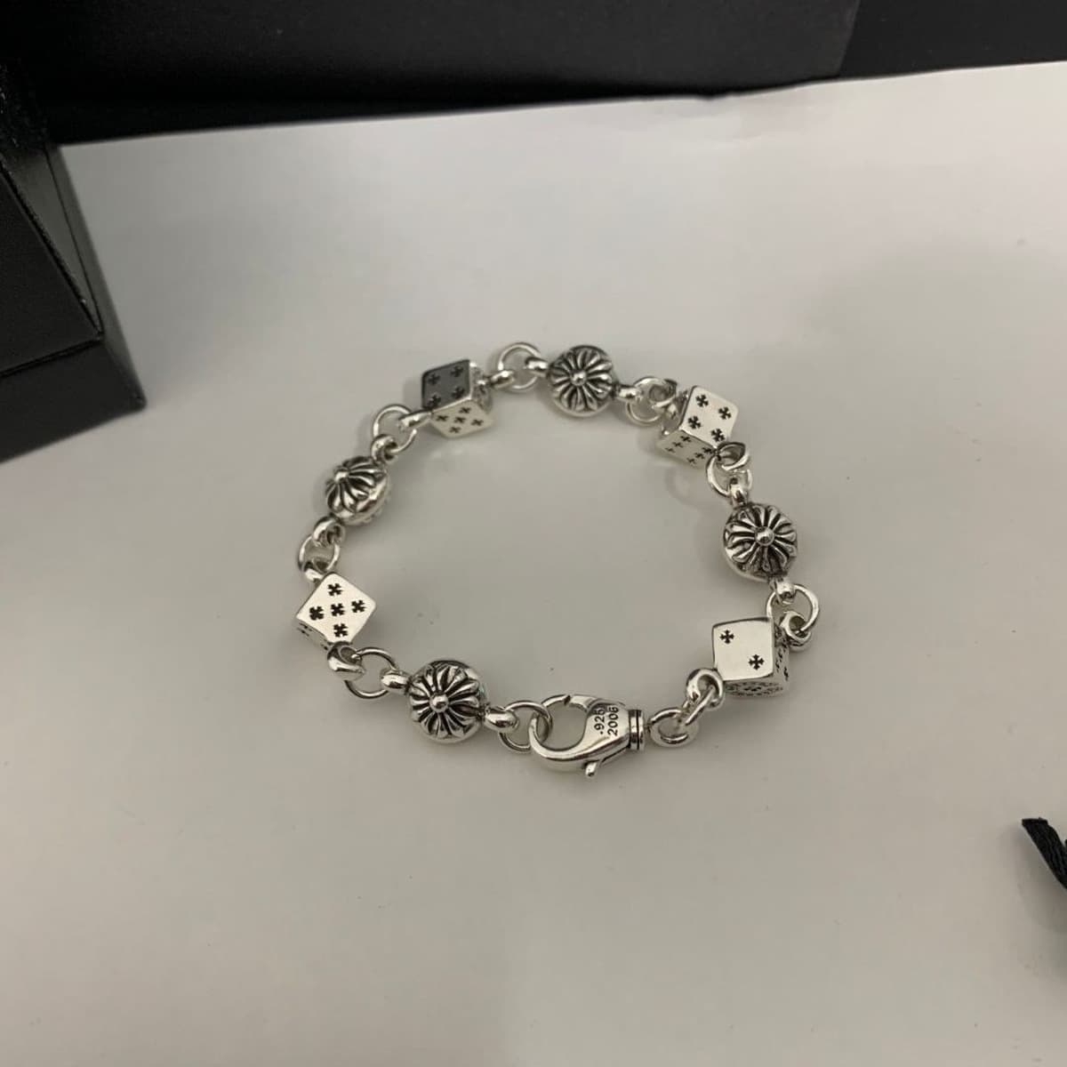 Модный браслет CH с сердцем в виде вороны, с крупной надписью, крестом, кубиками, цветком-шпилем, парный стиль, оптовая...