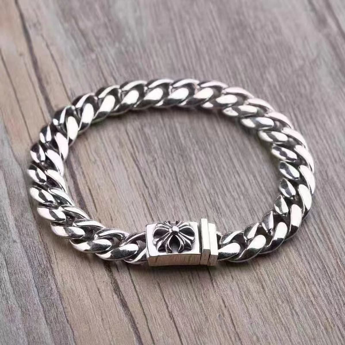 Модный браслет CH с сердцем в виде вороны, с крупной надписью, крестом, кубиками, цветком-шпилем, парный стиль, оптовая...