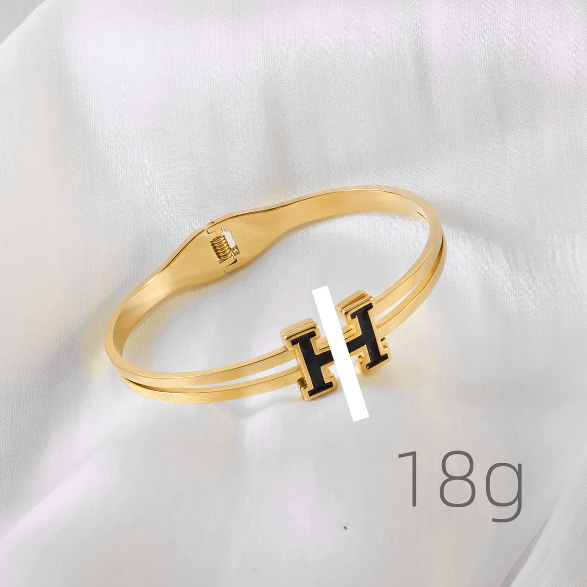 Женский браслет с четырехлистным клевером, покрытый гальваническим покрытием, не выцветает, экологичный, европейский и...