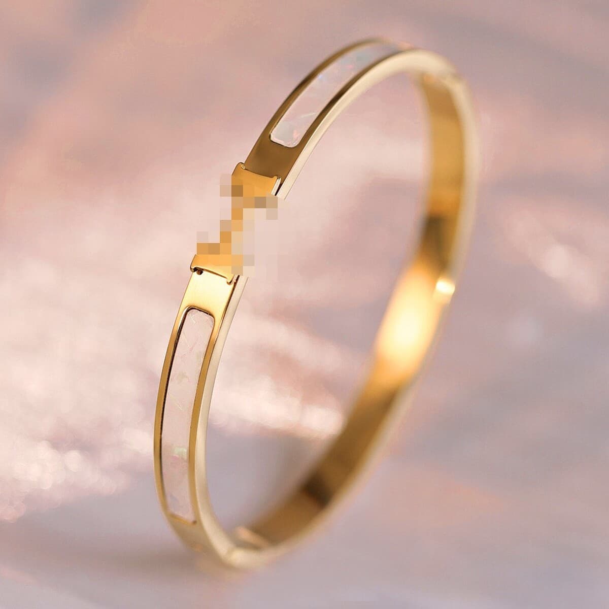 Женский браслет с четырехлистным клевером, покрытый гальваническим покрытием, не выцветает, экологичный, европейский и...