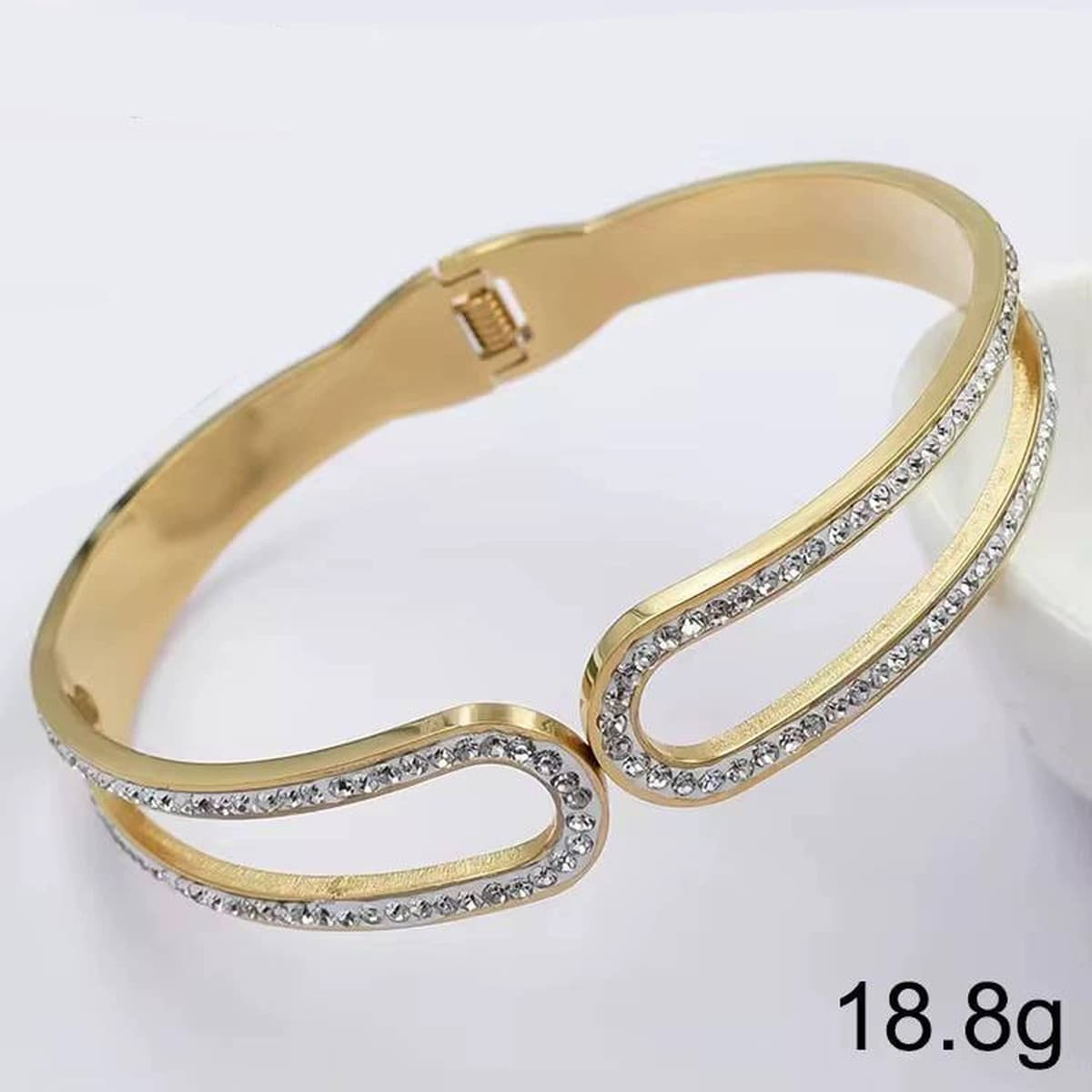 Женский браслет с четырехлистным клевером, покрытый гальваническим покрытием, не выцветает, экологичный, европейский и...