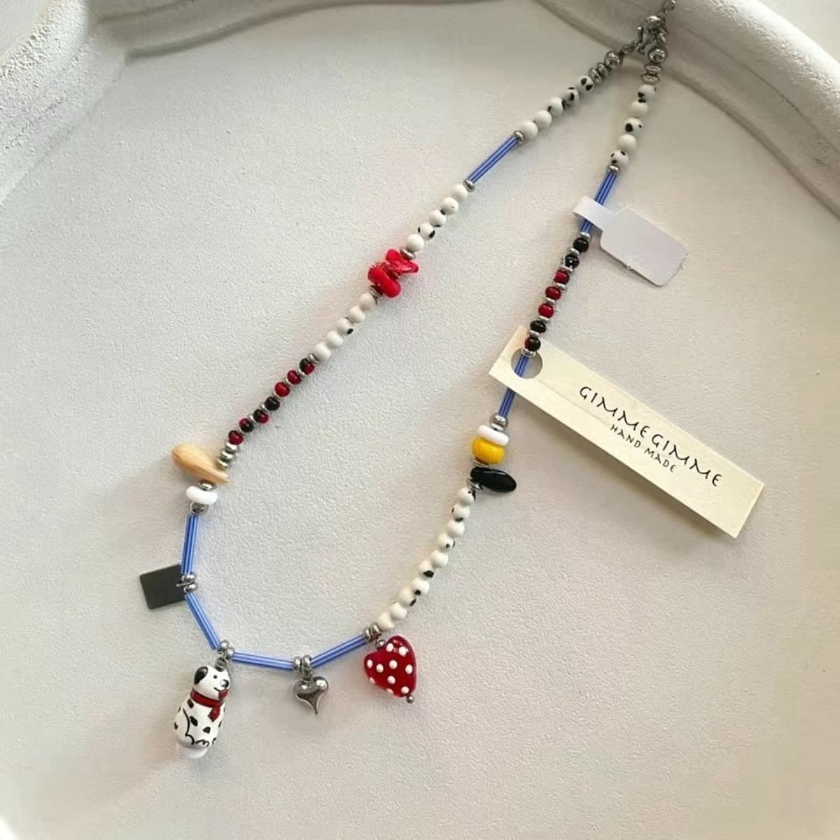 Щенки бариста длинная цепочка плетения веревки милый дикий ожерелье цепочка ключицы изысканный темперамент аксессуар...