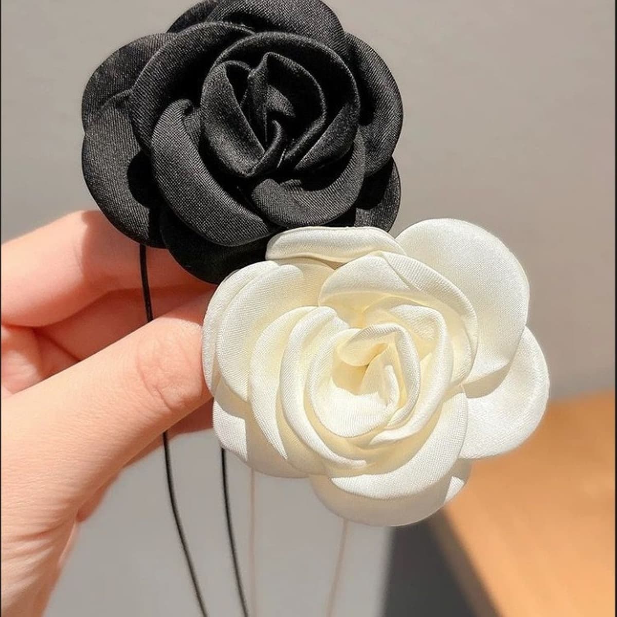 Роза ожерелье choker с шейкой черный цветок воротник шейный ремень с камелией шея аксессуар шея шея шея шнуровка