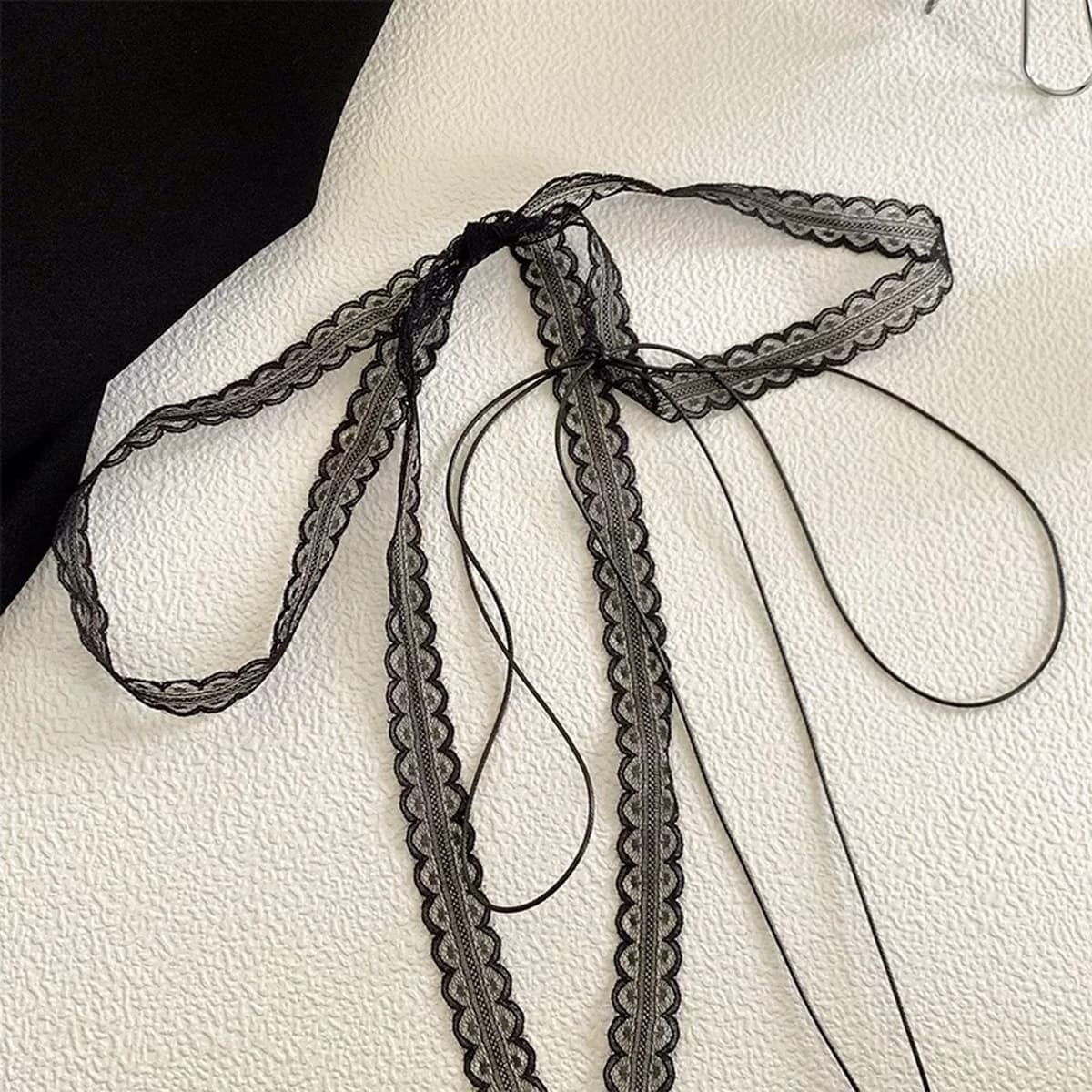 Multi-Stage 180CM многослойный стек с кружевной шнуровкой ожерелье балет стиль дизайн кружева шейный браслет сладкий