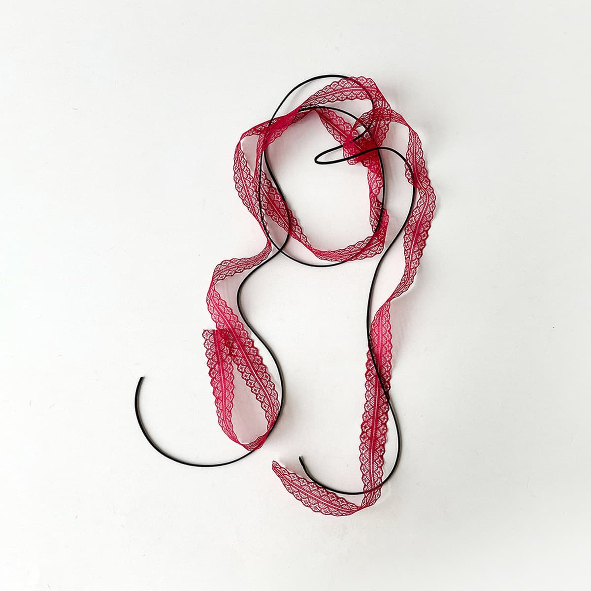 Multi-Stage 180CM многослойный стек с кружевной шнуровкой ожерелье балет стиль дизайн кружева шейный браслет сладкий