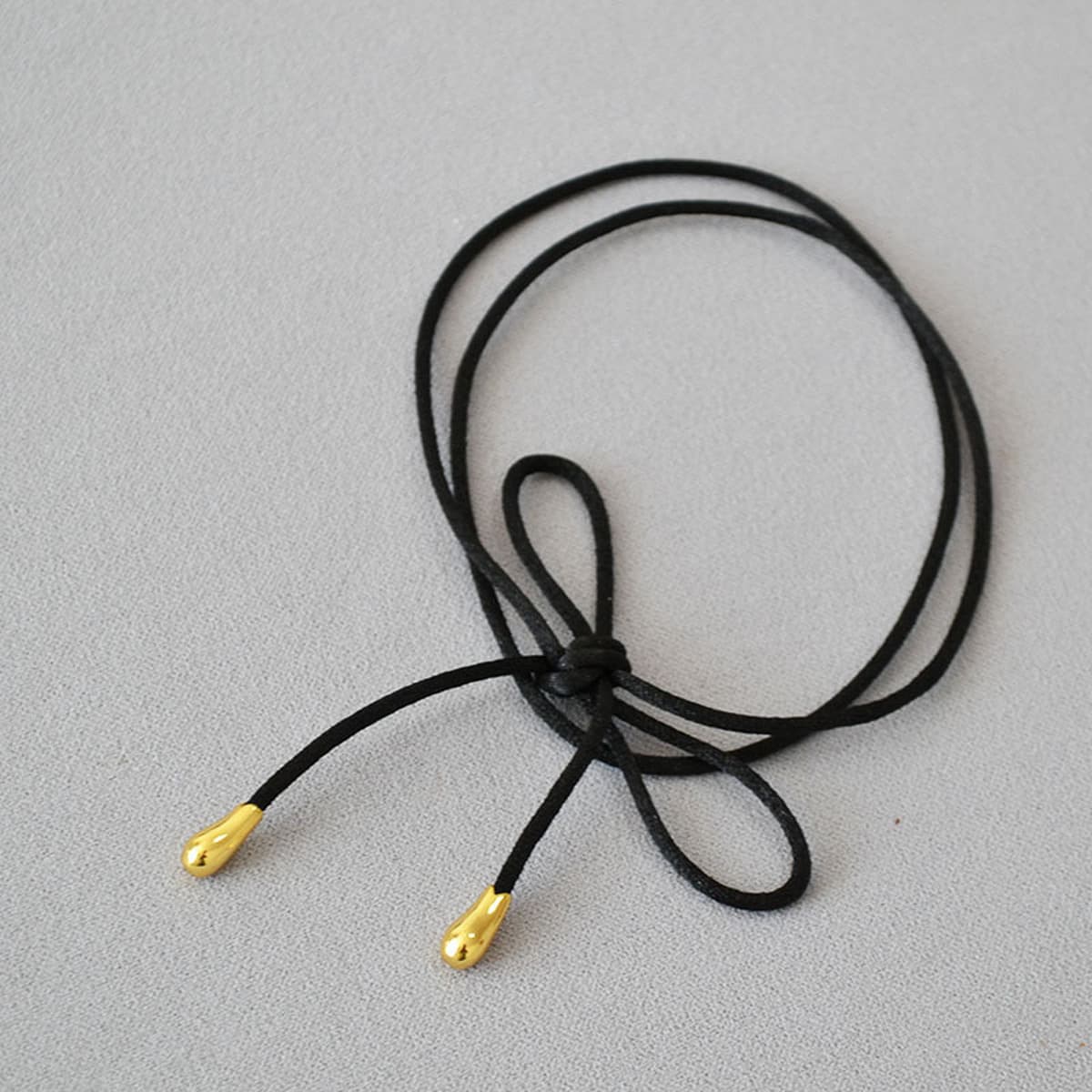 Япония и Южная Корея нишевые личности черная веревка с бантом, длина регулируемая минималистичный темперамент длинное...