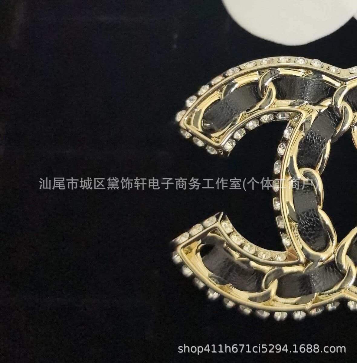 Брошь Chanel Double C с полным алмазным паве, квадратная брошь с бриллиантами и жемчугом, брошь-камелия Chanel, маленькая...