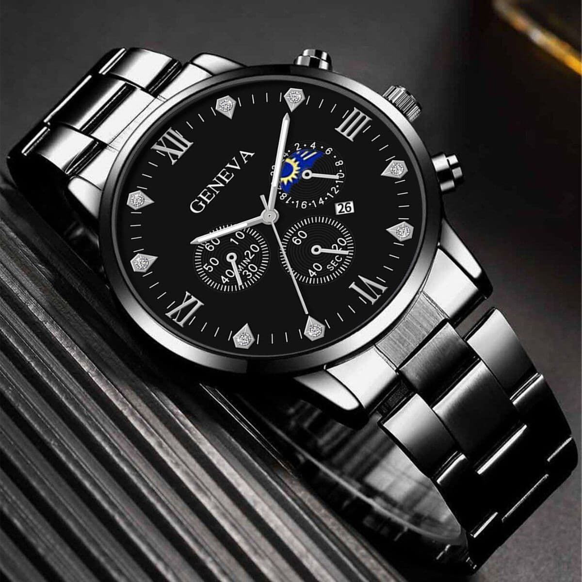 Заводская прямая поставка. Новые модные универсальные мужские кварцевые часы с браслетом, 2025 года.