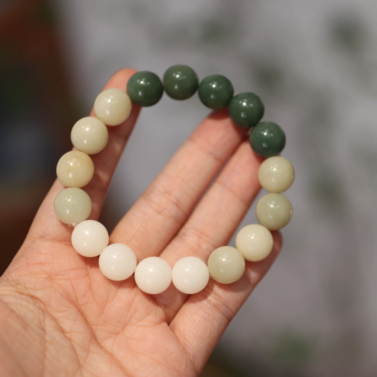 Qiyi ювелирные изделия оригинальный натуральный корень Бодхи браслет Белый нефрит Бодхи 108 бусин четки Бодхи браслет