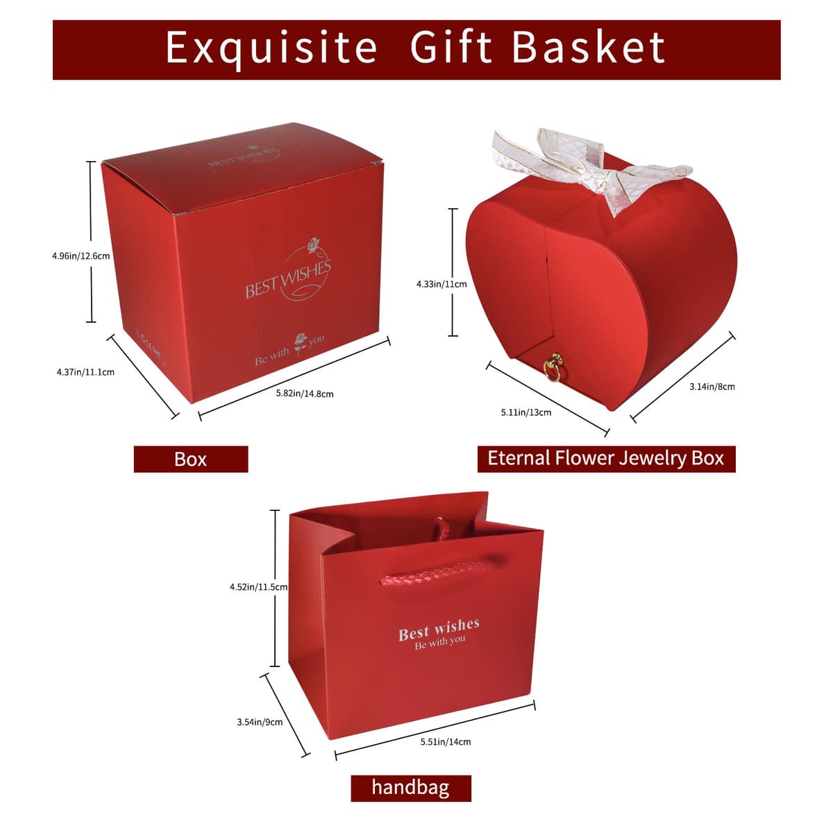 Трансграничная амазонка вечного цветка Apple подарочная коробка имитация цветка мыла цветочная коробка ювелирных изделий ко...