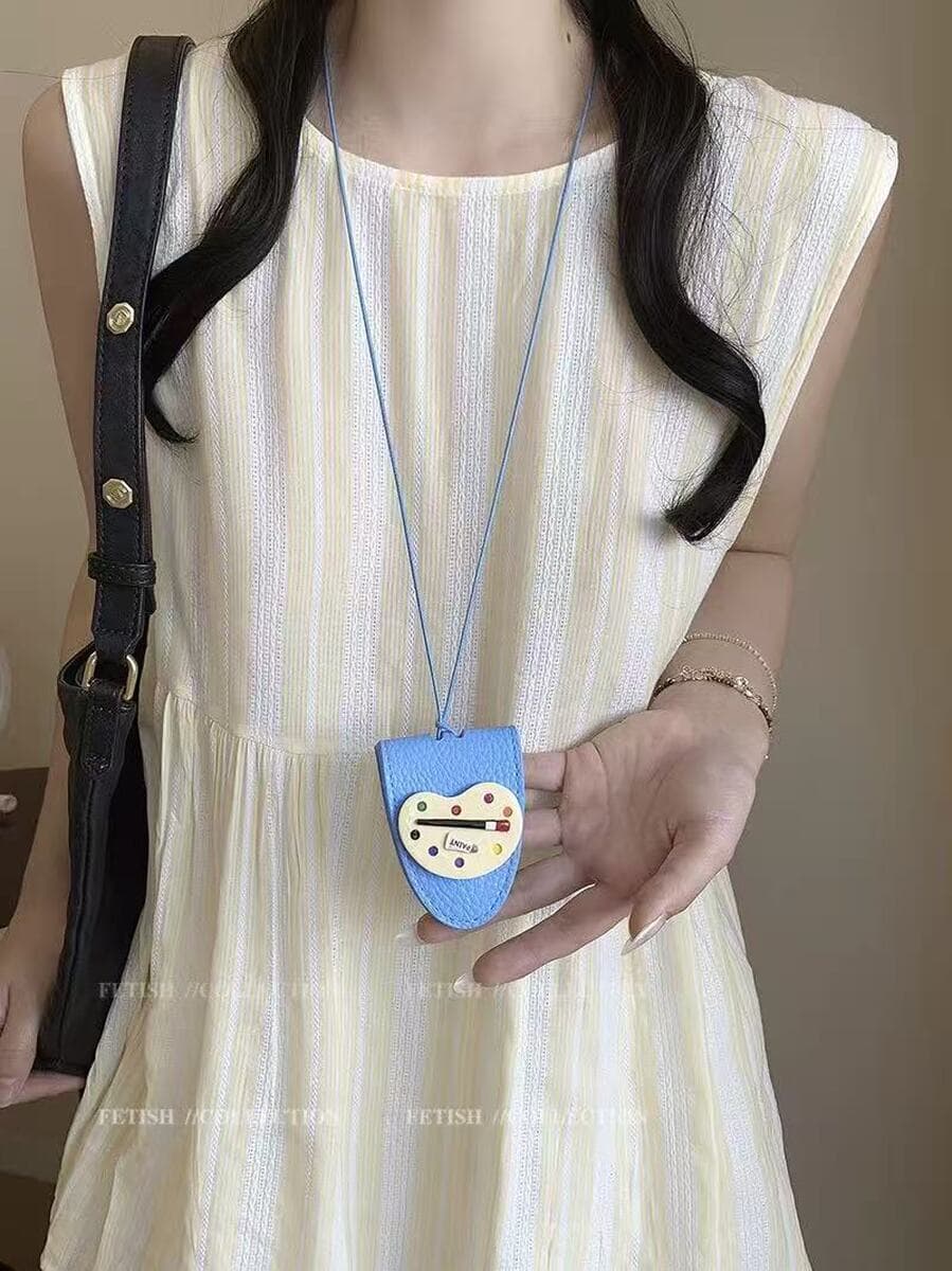 Кожаная магнитная шея очки сумка ожерелье женская сумка сумка солнцезащитные очки подвеска 2025 новый стиль изысканная...