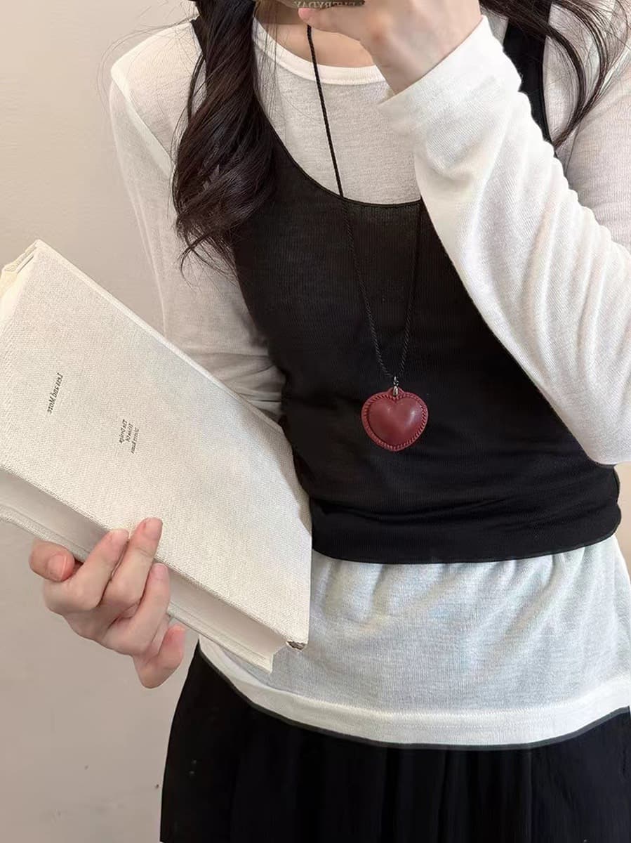 Кожаная магнитная шея очки сумка ожерелье женская сумка сумка солнцезащитные очки подвеска 2025 новый стиль изысканная...