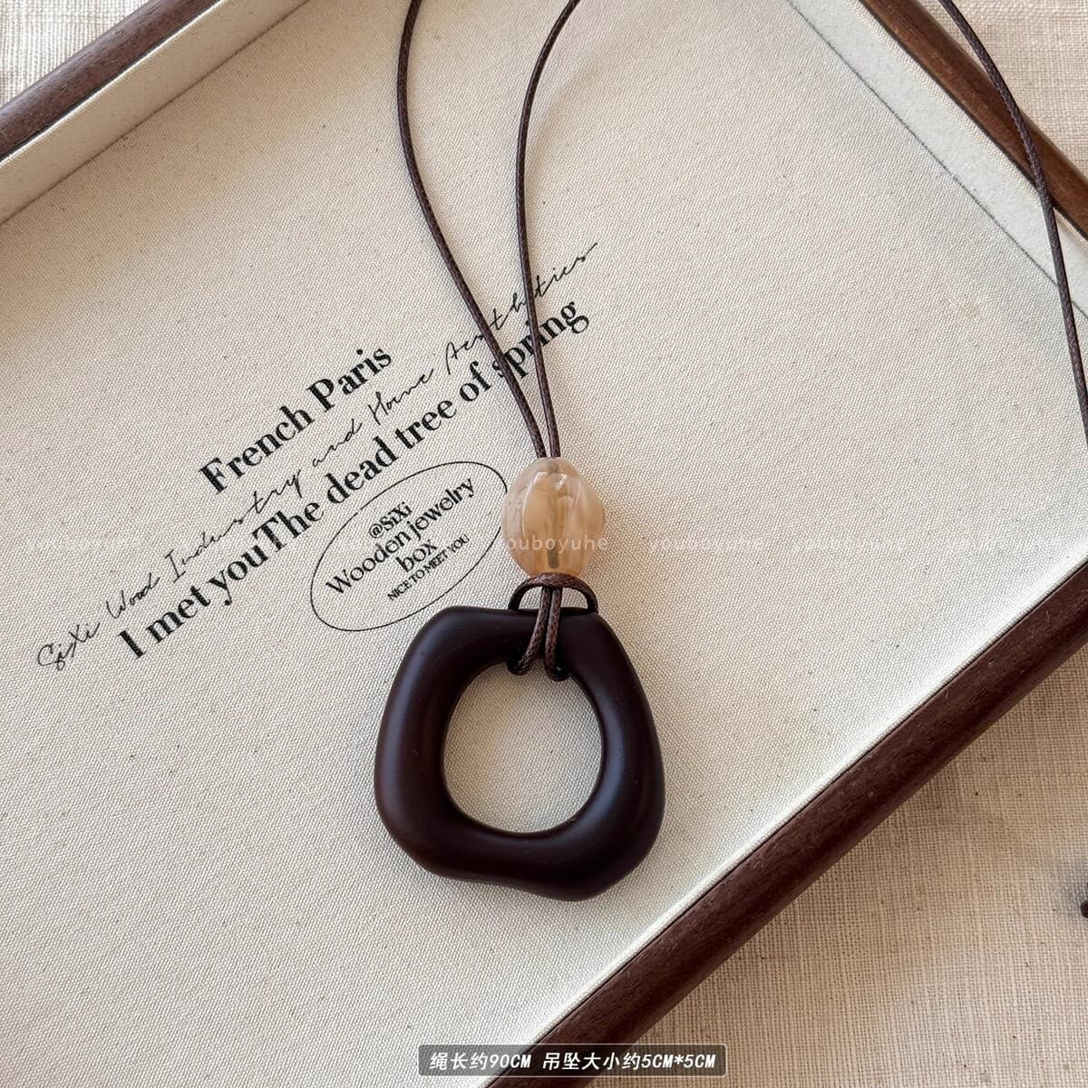 Ретро богемное керамическое ожерелье, длинная цепочка для свитера в средневековом экзотическом этническом стиле,...