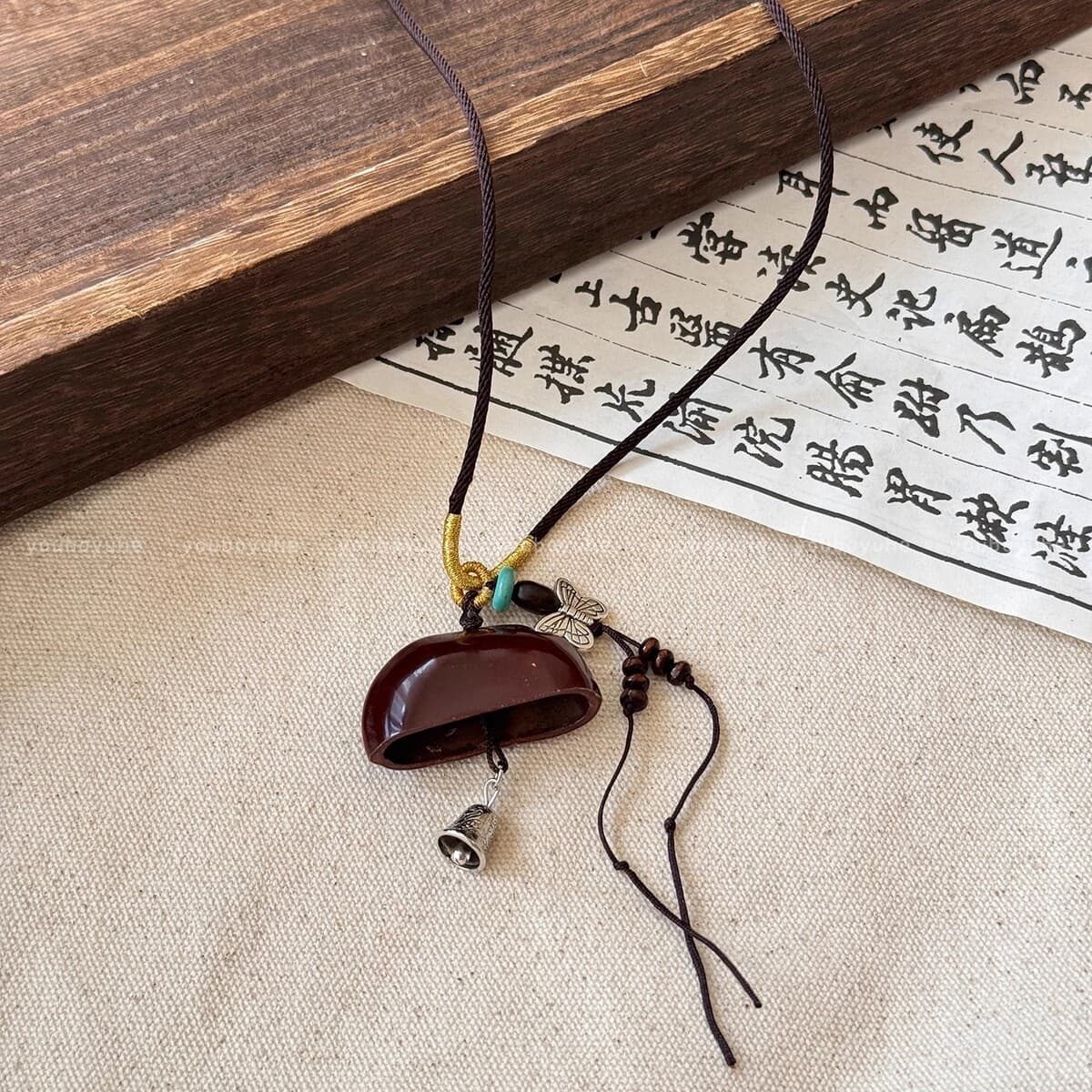 Ретро богемное керамическое ожерелье, длинная цепочка для свитера в средневековом экзотическом этническом стиле,...