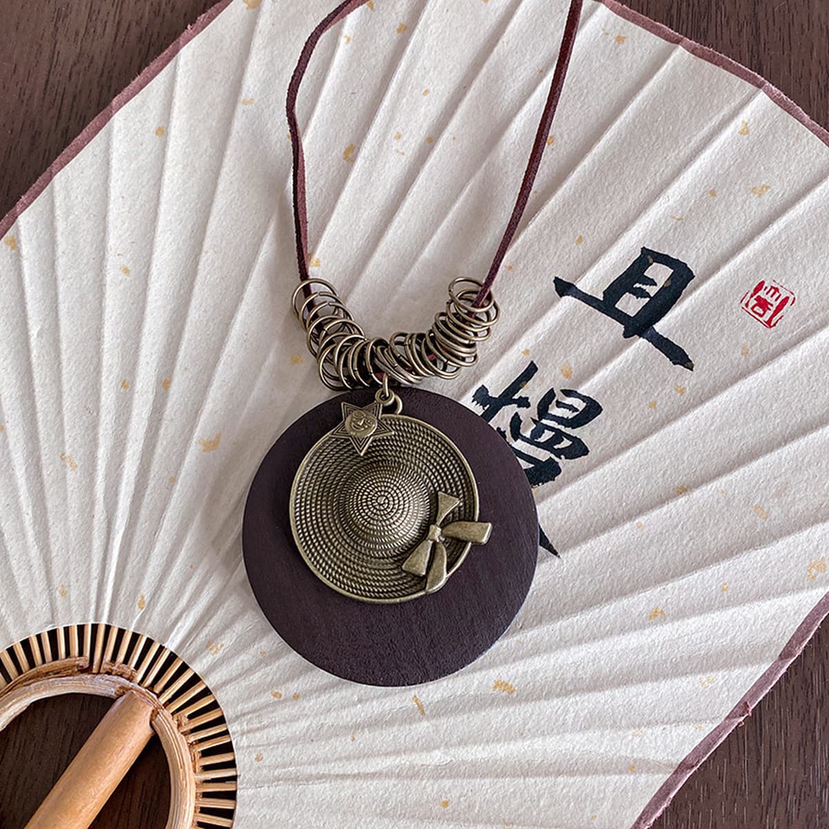 Ретро богемное керамическое ожерелье, длинная цепочка для свитера в средневековом экзотическом этническом стиле,...