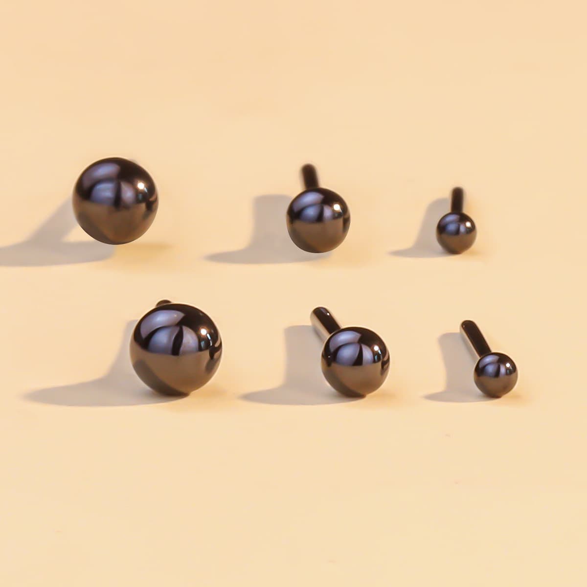 Биологические фарфоровые серьги-гвоздики для ушей