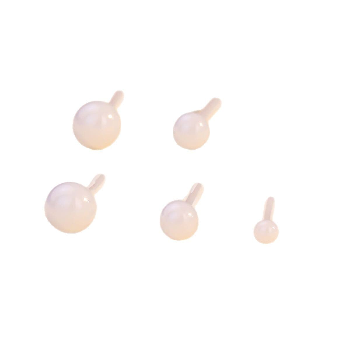 Биологические фарфоровые серьги-гвоздики для ушей