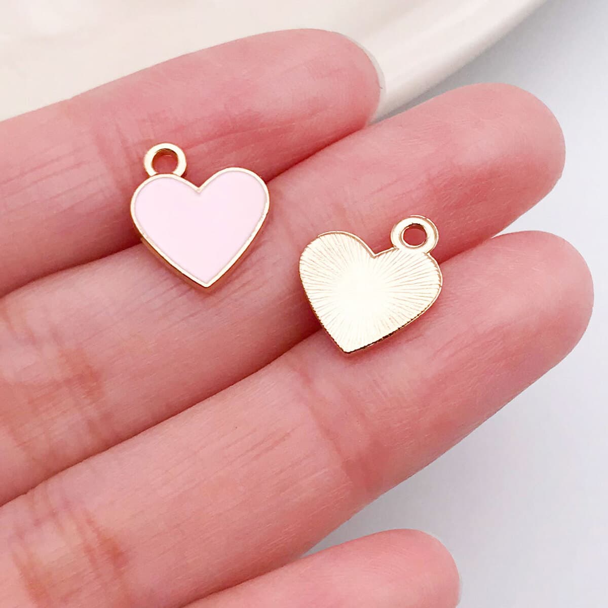 Кулон-подвеска для ожерелья DIY в форме сердца с розой и надписью LOVE, цвет розовый, ко Дню святого Валентина, аксессуары...