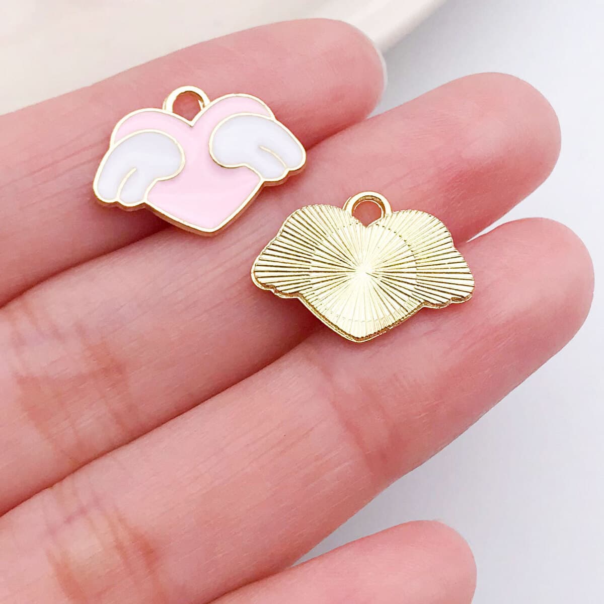 Кулон-подвеска для ожерелья DIY в форме сердца с розой и надписью LOVE, цвет розовый, ко Дню святого Валентина, аксессуары...